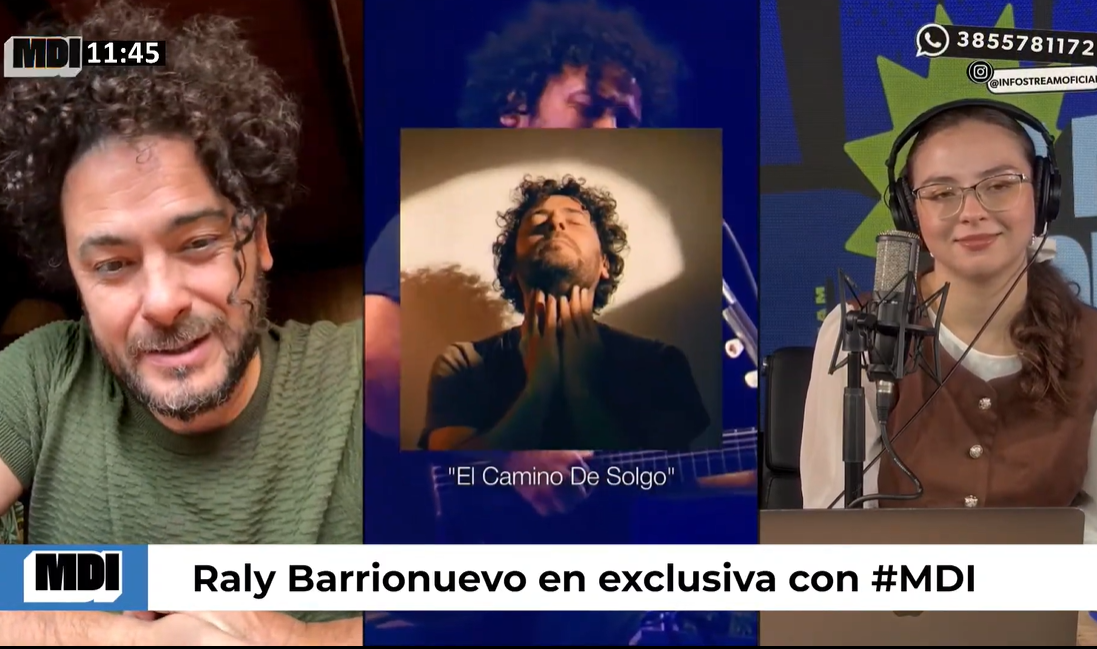 Raly Barrionuevo en MDI sobre su nuevo disco: “Había necesidad porque pasaron muchos años sin escribir canciones”