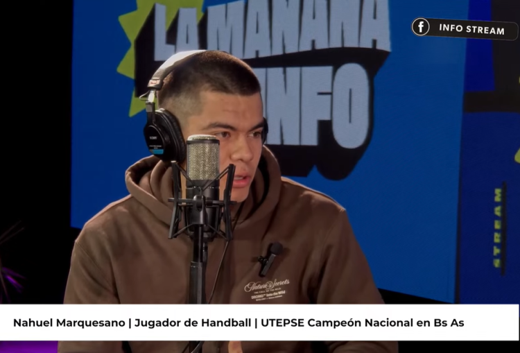 Nahuel Marquesano, campeón nacional de handball pasó por MDI: “Nadie nos tenía fe”