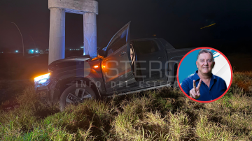 El candidato peronista de Las Termas, “Mingo” Gattella”, tuvo un accidente y así se comunicó con sus seguidores