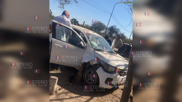 Una mujer sufrió heridas tras el vuelco de su auto en La Banda