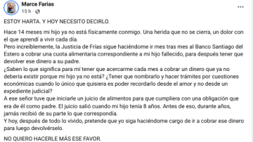 El desgarrador posteo de una madre que perdió a su hijo: “Estoy harta, mi hijo no es un número de expediente”