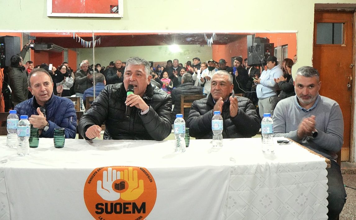Nediani se reunió con autoridades y afiliados del SUOEM de La Banda