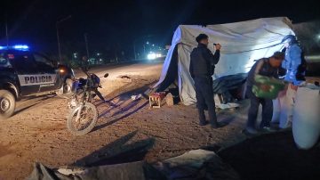 Tras una pelea, desalojaron una carpa ilegal ubicada a la vera de la ruta 92