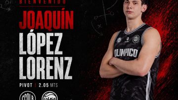 Olímpico sigue armando su plantel y confirmó la llegada de Joaquín López Lorenz