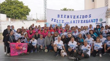Nediani acompañó la celebración del segundo aniversario de “New Com Banda”