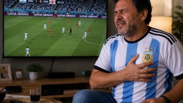 Argentina vs. Inglaterra: un cardiólogo explica cómo cuidar el corazón durante un partido de alta tensión