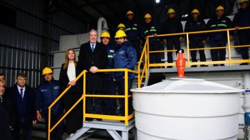 Elías Suárez inauguró una planta potabilizadora y entregó viviendas sociales en Pampa de los Guanacos