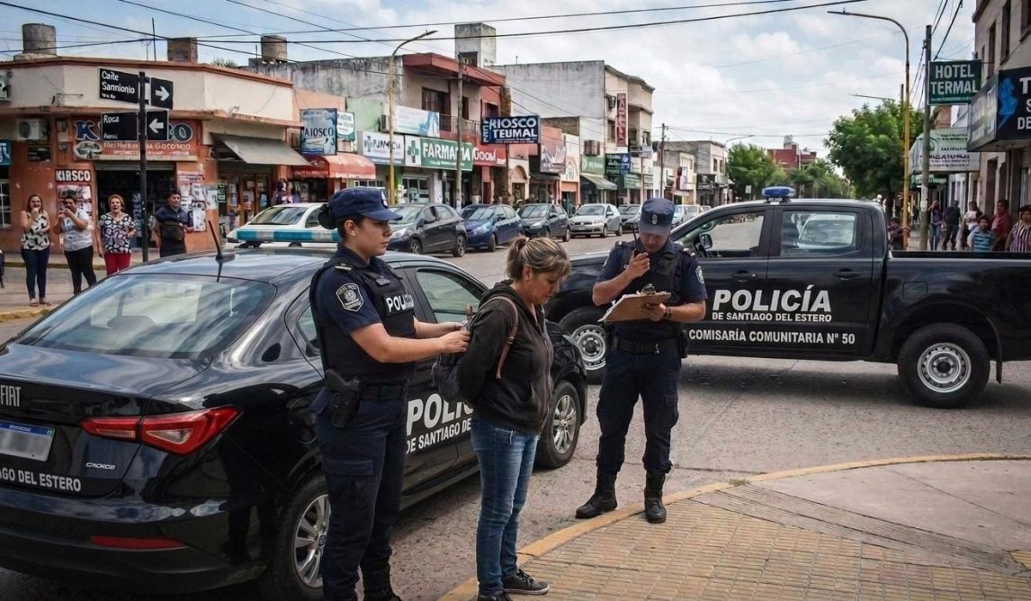 Una mujer fue aprehendida tras intentar abrir autos en pleno centro de Termas