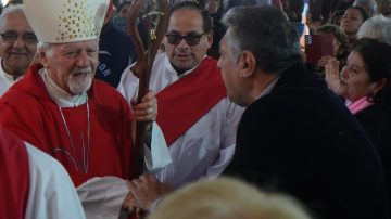 El intendente Roger Nediani acompañó la misa central en honor a Santiago Apóstol