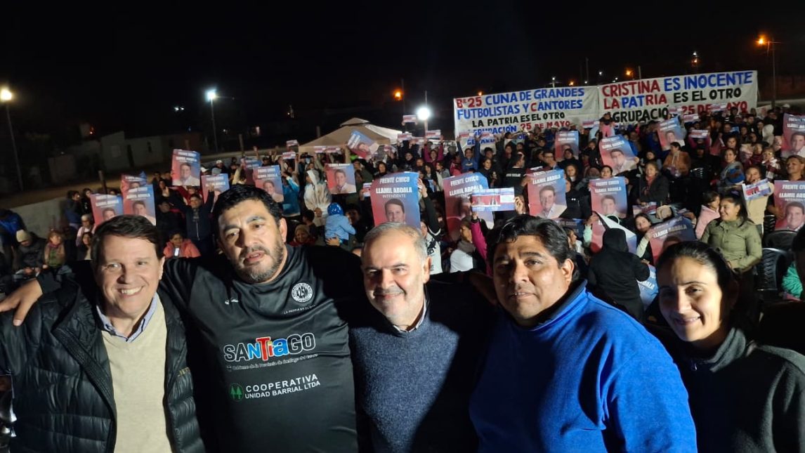 “Es ahora”: Importante acto de la Agrupación 25 de Mayo de La Banda en apoyo al candidato del Frente Cívico