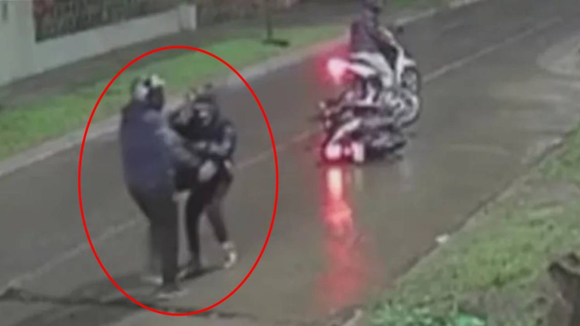 Video: mataron a un policía federal santiagueño de franco para robarle la moto