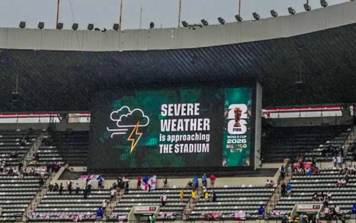 El protocolo por tormentas retrasó el inicio de México vs Inglaterra