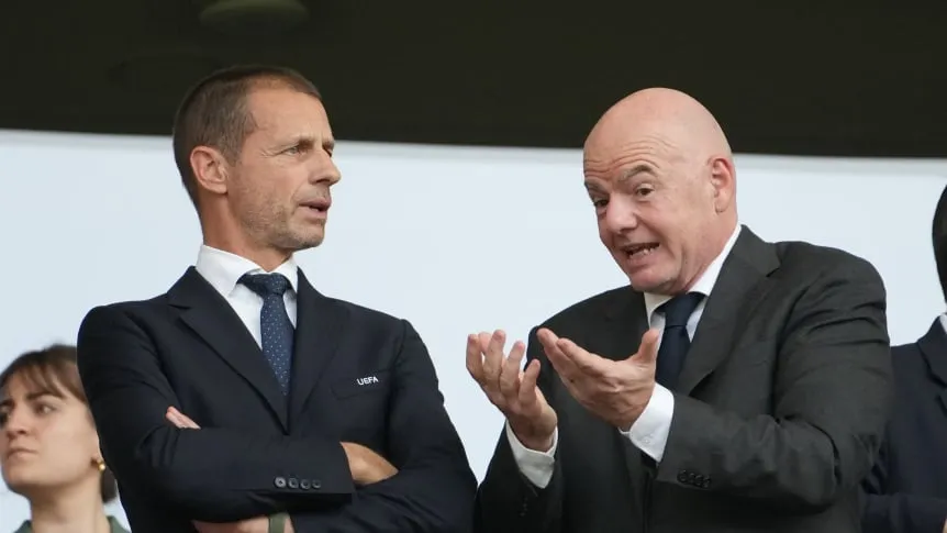 Crece la tensión entre UEFA y FIFA por la reestructuración impulsada por Infantino