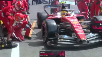 Susto en el GP de Bélgica: Hamilton embistió a un mecánico durante una parada en boxes