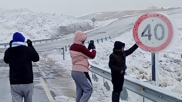 No es Bariloche, es Guayamba: la sorprendente postal de nieve a pocos kilómetros de Santiago del Estero