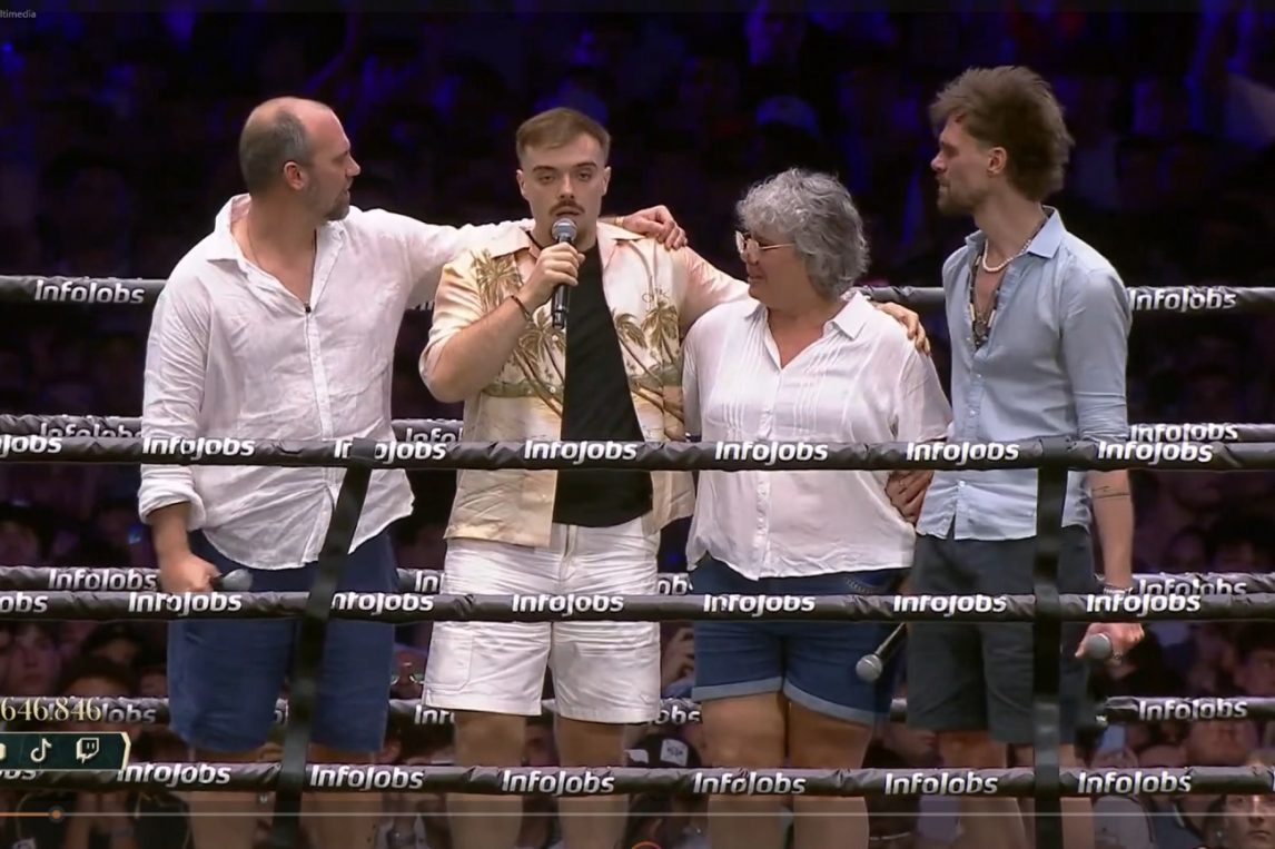 VIDEO. Ibai homenajeó a Gaspi en La Velada del Año 6 con un emotivo tributo