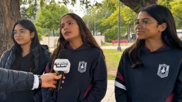 Alumnos del Colegio Belén repartieron desayunos y llevaron un gesto solidario a vecinos del centro