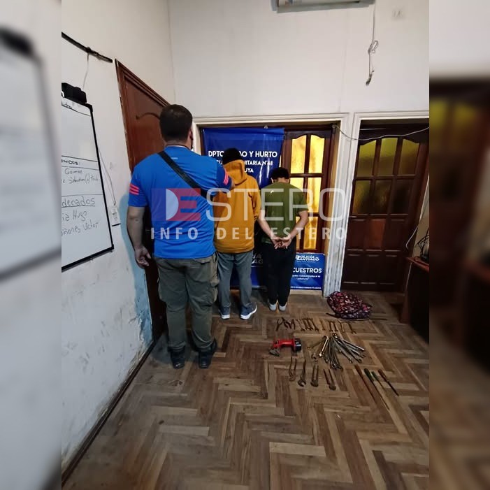 Añatuya: recuperan herramientas robadas a una mujer de 80 años y detienen a tres sospechosos