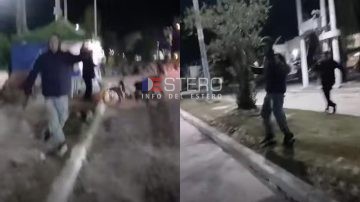 VIDEO: Efectiva maniobra de un policía para derribar a un sujeto que portaba un machete
