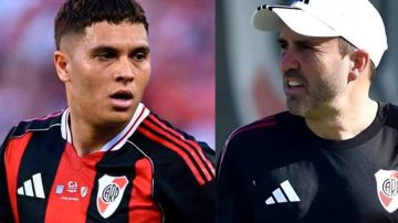 Juanfer Quintero apuntó contra “Chacho” Coudet y puso en duda su continuidad en River