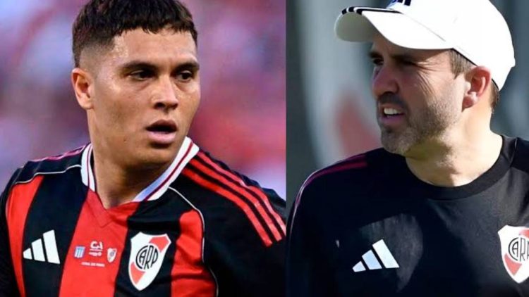 Juanfer Quintero apuntó contra “Chacho” Coudet y puso en duda su continuidad en River
