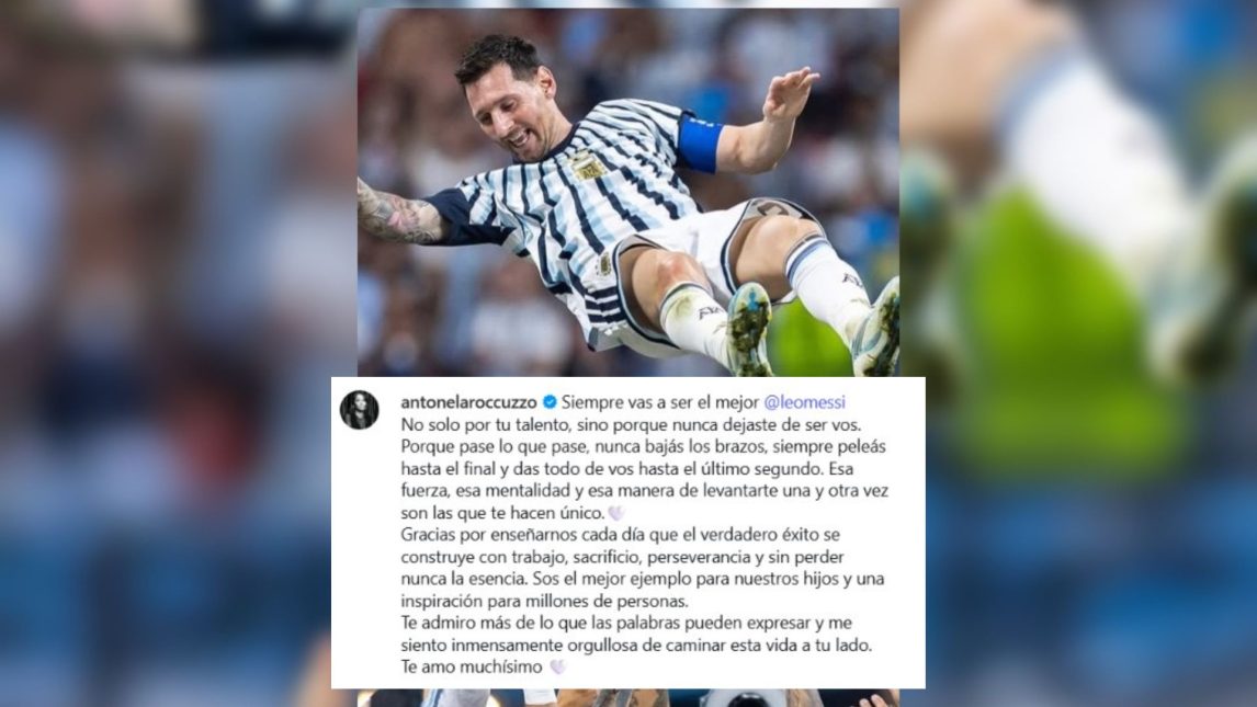 Antonela Roccuzzo a Messi: “Sos el mejor ejemplo para nuestros hijos y una inspiración para millones de personas”