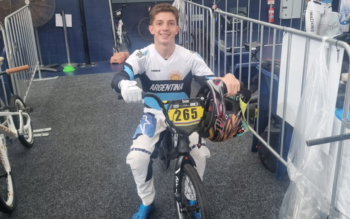 Nicolás Stancampiano palpita su debut en el Mundial de BMX: “La pista es muy linda, pero muy técnica”