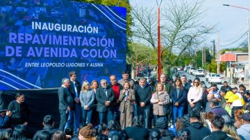 Inauguraron la repavimentación de 58 cuadras de la Avenida Colón