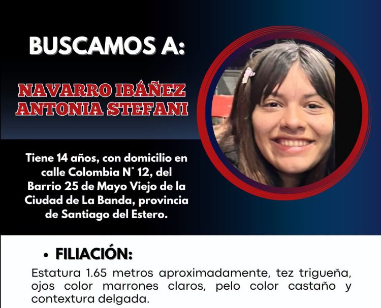 Buscan a una adolescente de 14 años que fue vista por última vez en la plaza Belgrano