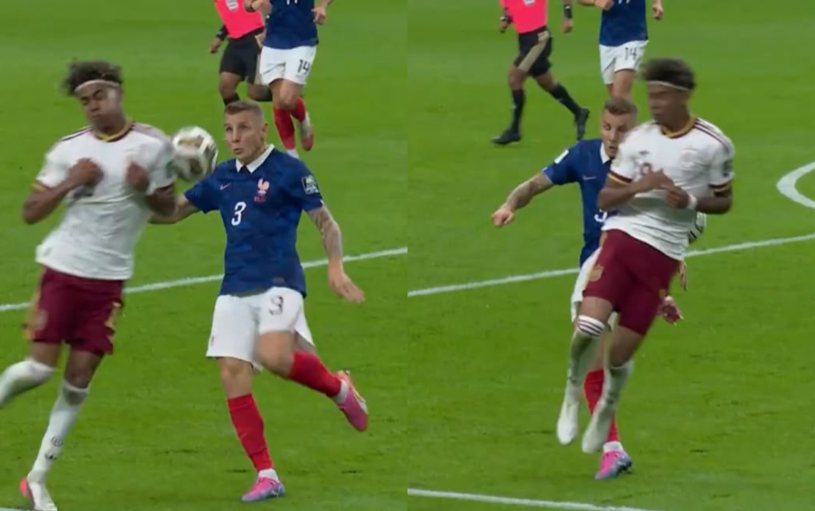 VIDEO: el insólito penal para España que terminó en el primer gol ante Francia