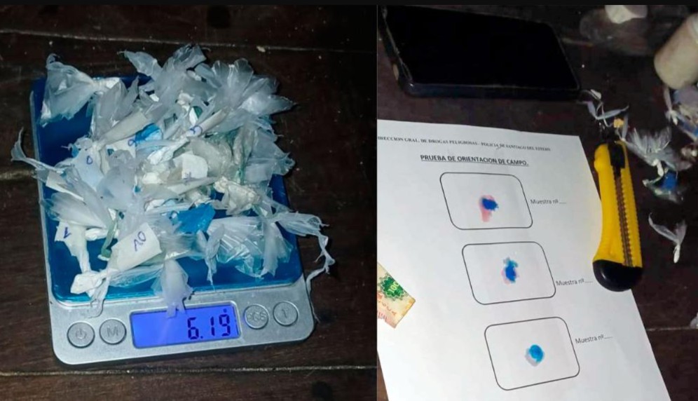 Desbarataron dos “kioscos” donde se vendía cocaína en La Banda: encontraron más de 270 dosis listas para la comercialización