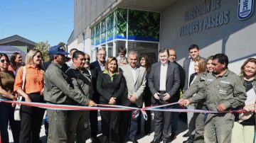 Zamora, Fuentes y Benavente inauguraron el nuevo edificio de la Dirección de Parques y Paseos