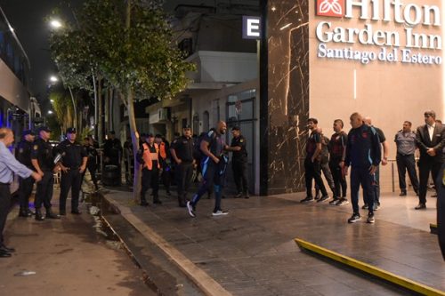 La llegada de Flamengo a Santiago
