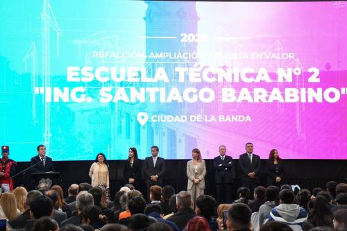 La renovada Escuela Técnica N°2 de La Banda abrió sus puertas