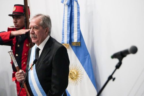 La jura de ministros del gabinete de Elías Suárez