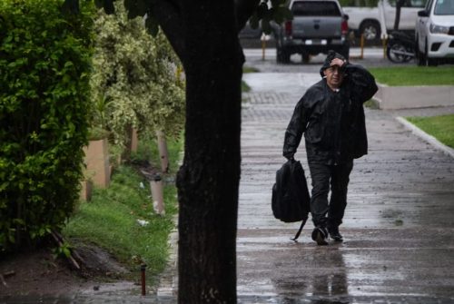 Llegó la lluvia a la Madre de Ciudades