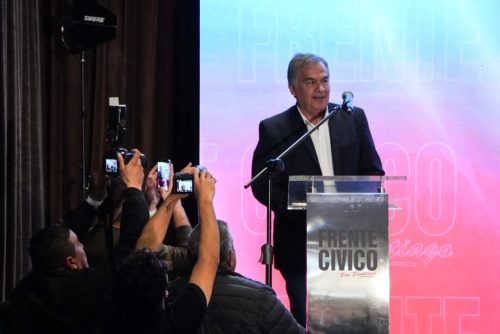 Presentación del candidato del Frente Cívico